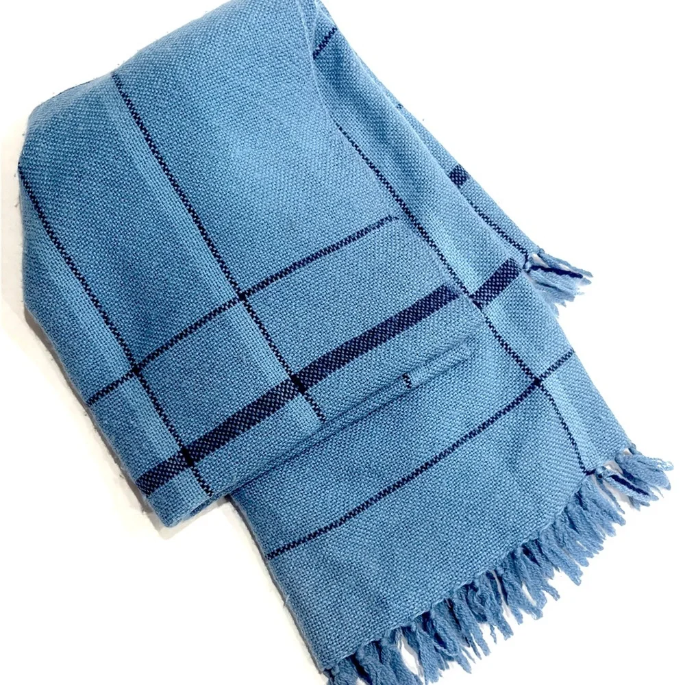 The Three Weavers Virgin Wool Vintage Blanket Handmade in USA
